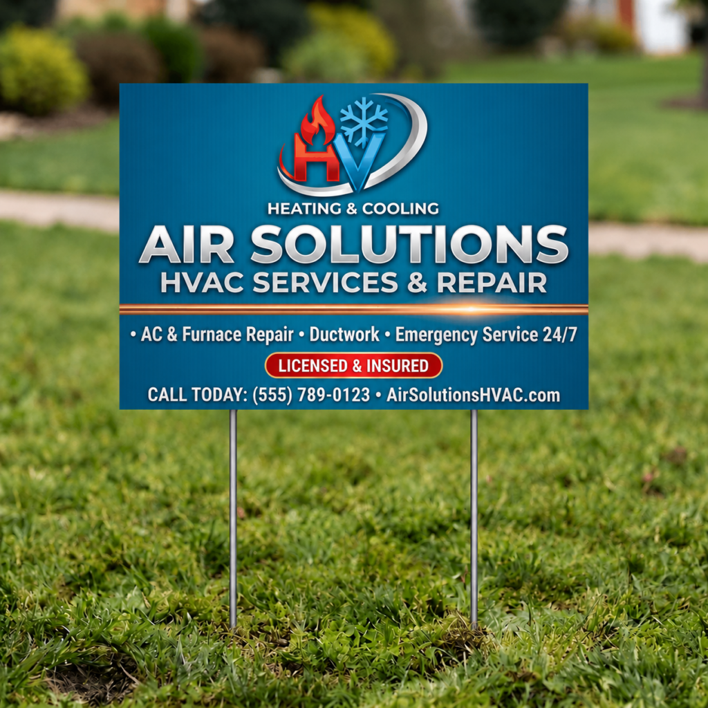 Double Sided Yard Signs