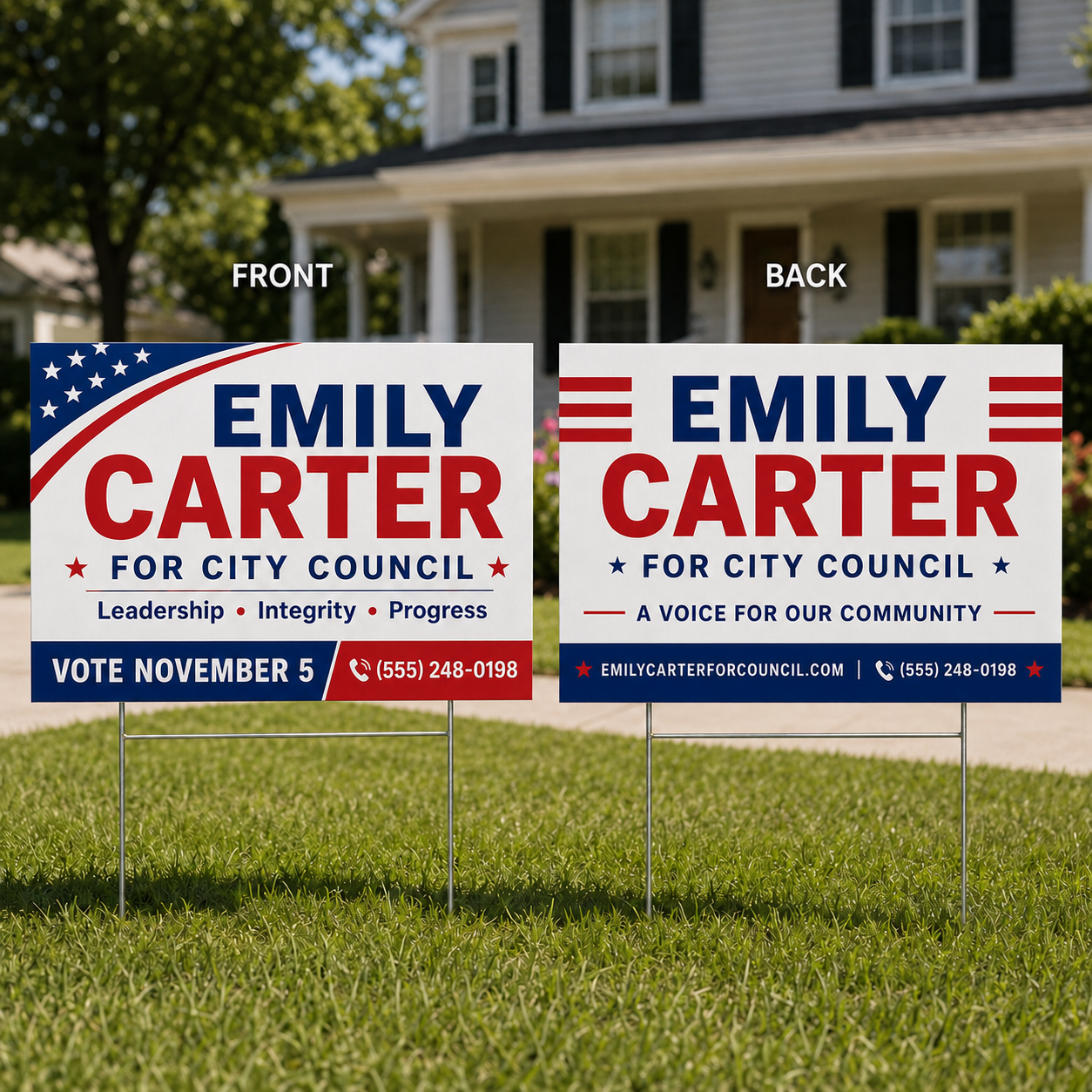 Double Sided Yard Signs