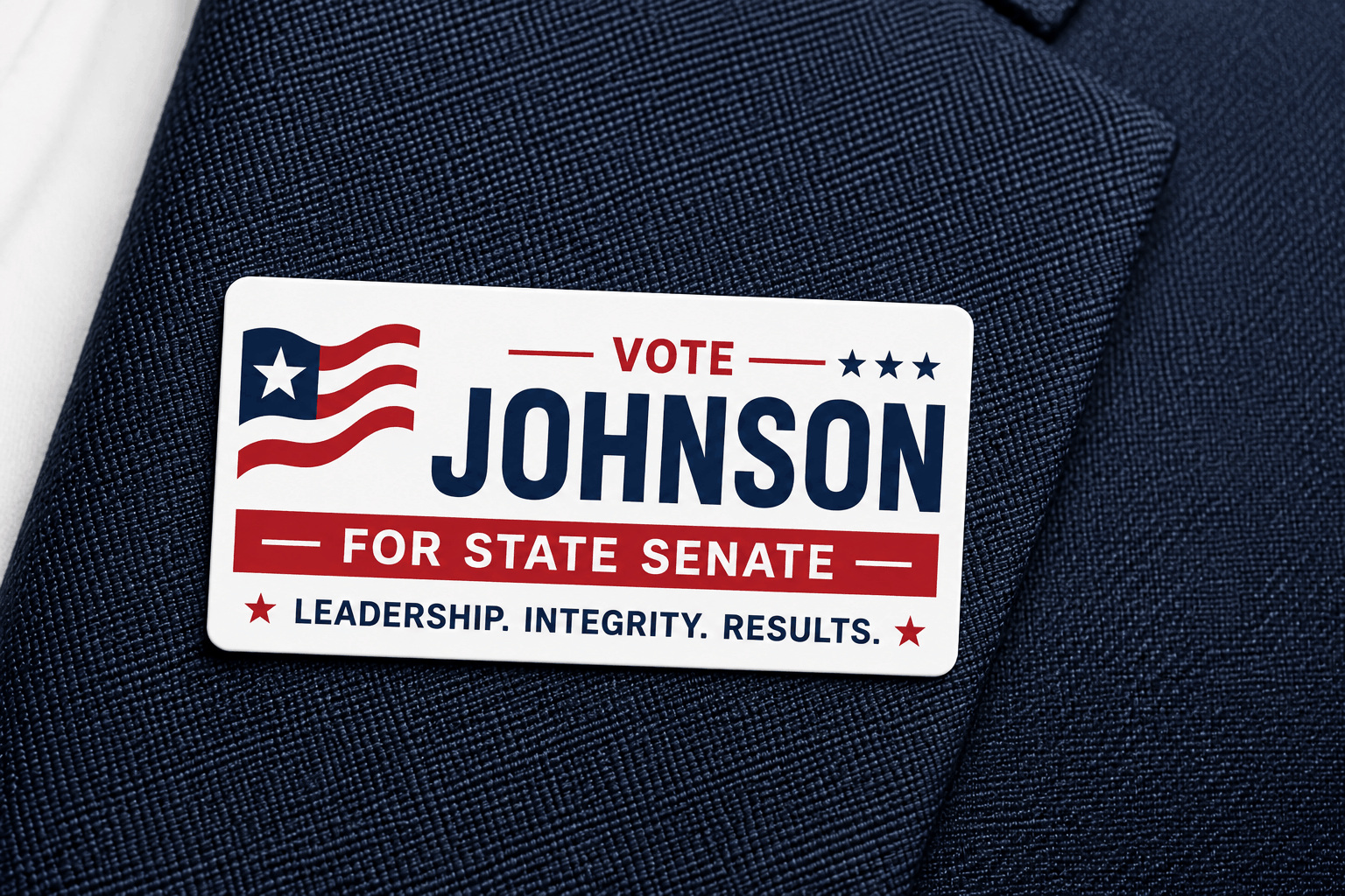 Rectangle Lapel Labels