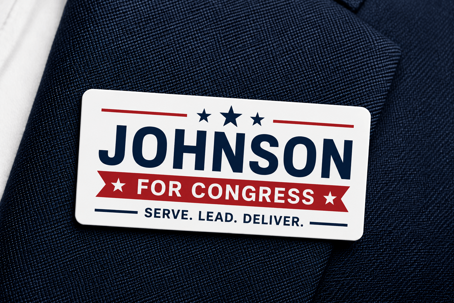 Rectangle Lapel Labels - Image 3